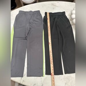 DSG Kids Gray and Black Joggers with Neon Accents